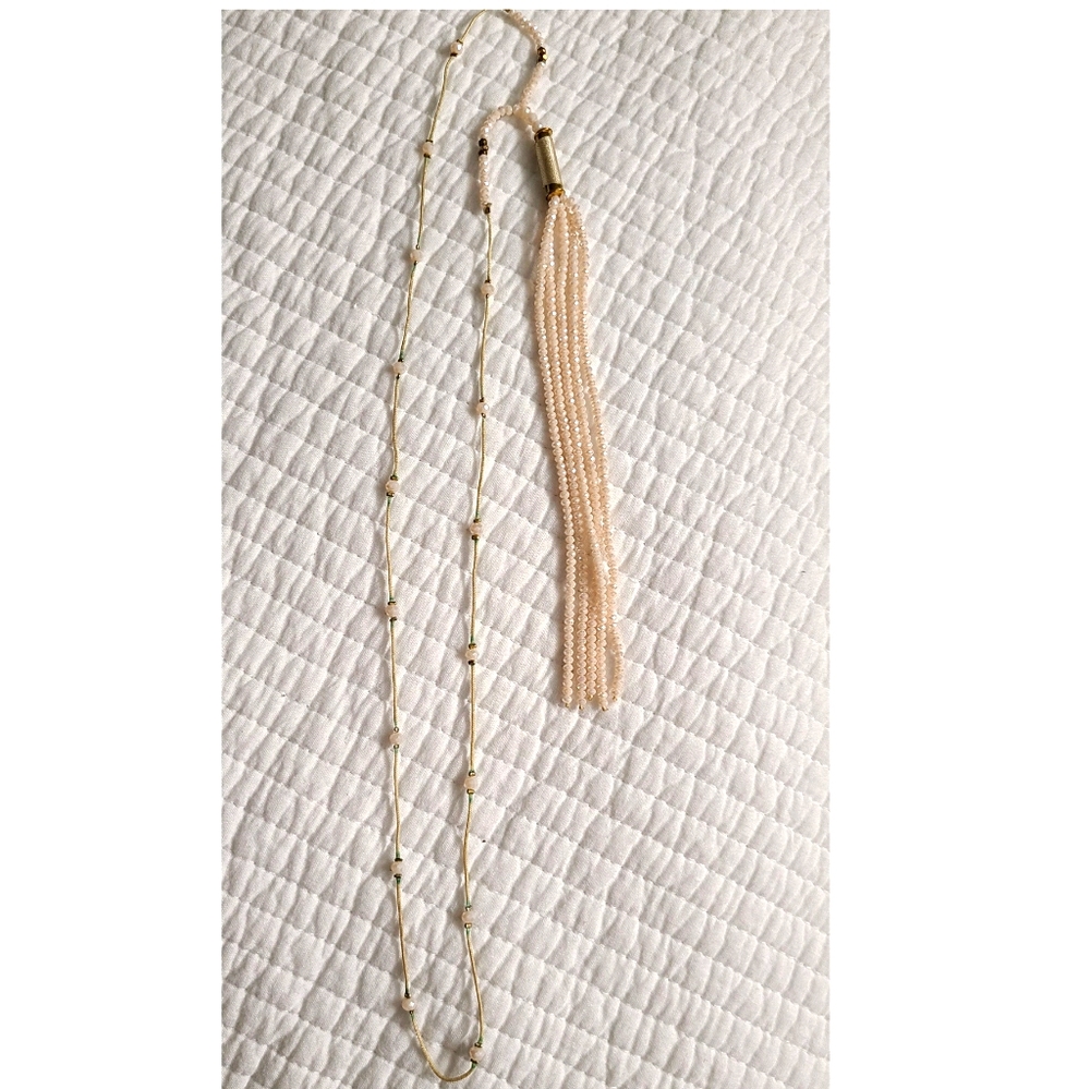 Long pink necklace